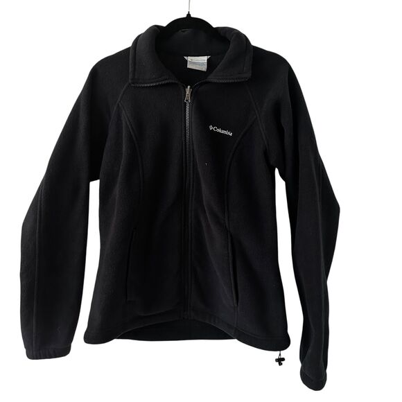 Columbia Women's Interchange Black Fleece Full Zip Jacket with Pockets Size M - Picture 1 of 7